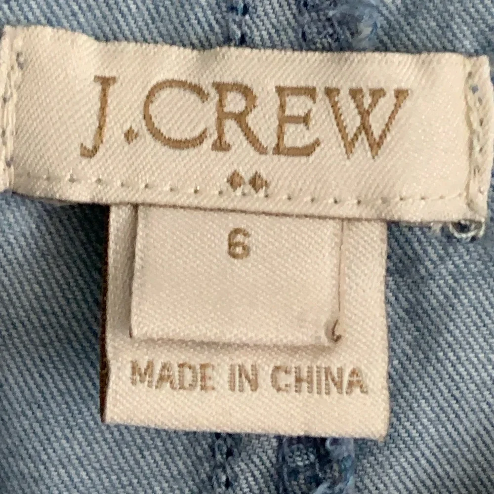 J CREW 100% Women’s Chambray Cotton Romper Size: 6